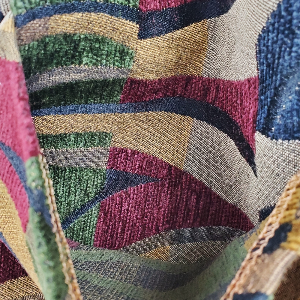 Erda Multicolor Patchwork Tapestry Triangle Backp… - image 6